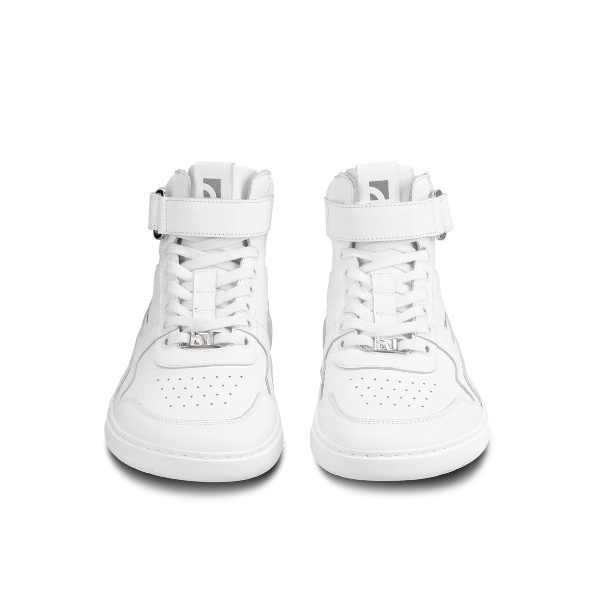 Barefoot Sneakers Barebarics Zing - High Top - All White - Leather 3  - OzBarefoot