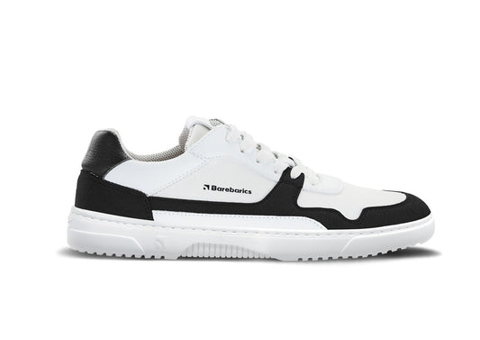 Barefoot Sneakers Barebarics - Zing - White & Black 1 OzBarefoot Australia