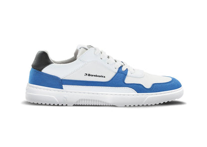 Barefoot Sneakers Barebarics - Zing - White & Blue 1 OzBarefoot Australia