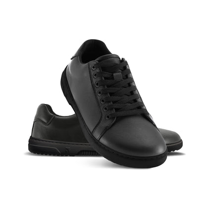 Barefoot Sneakers Barebarics Zoom - All Black - Leather 2 OzBarefoot Australia
