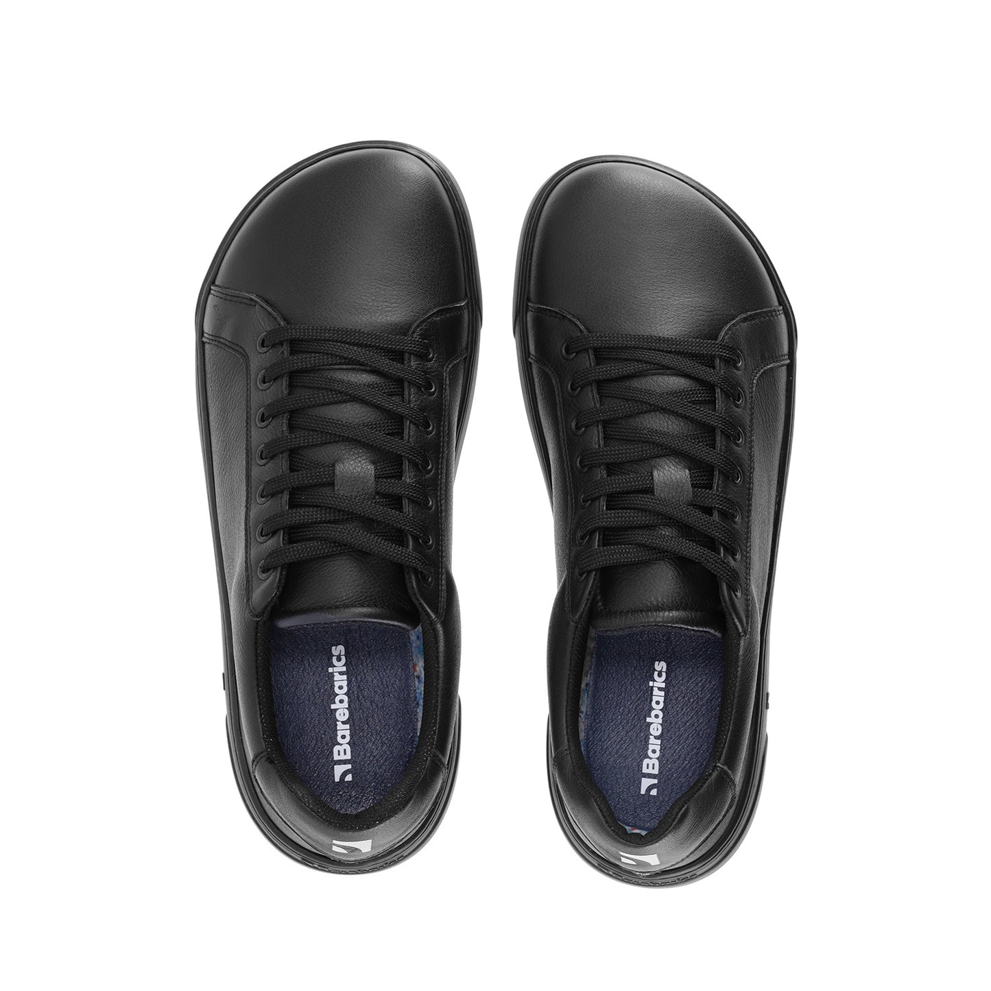 Barefoot Sneakers Barebarics Zoom - All Black - Leather 5 OzBarefoot Australia
