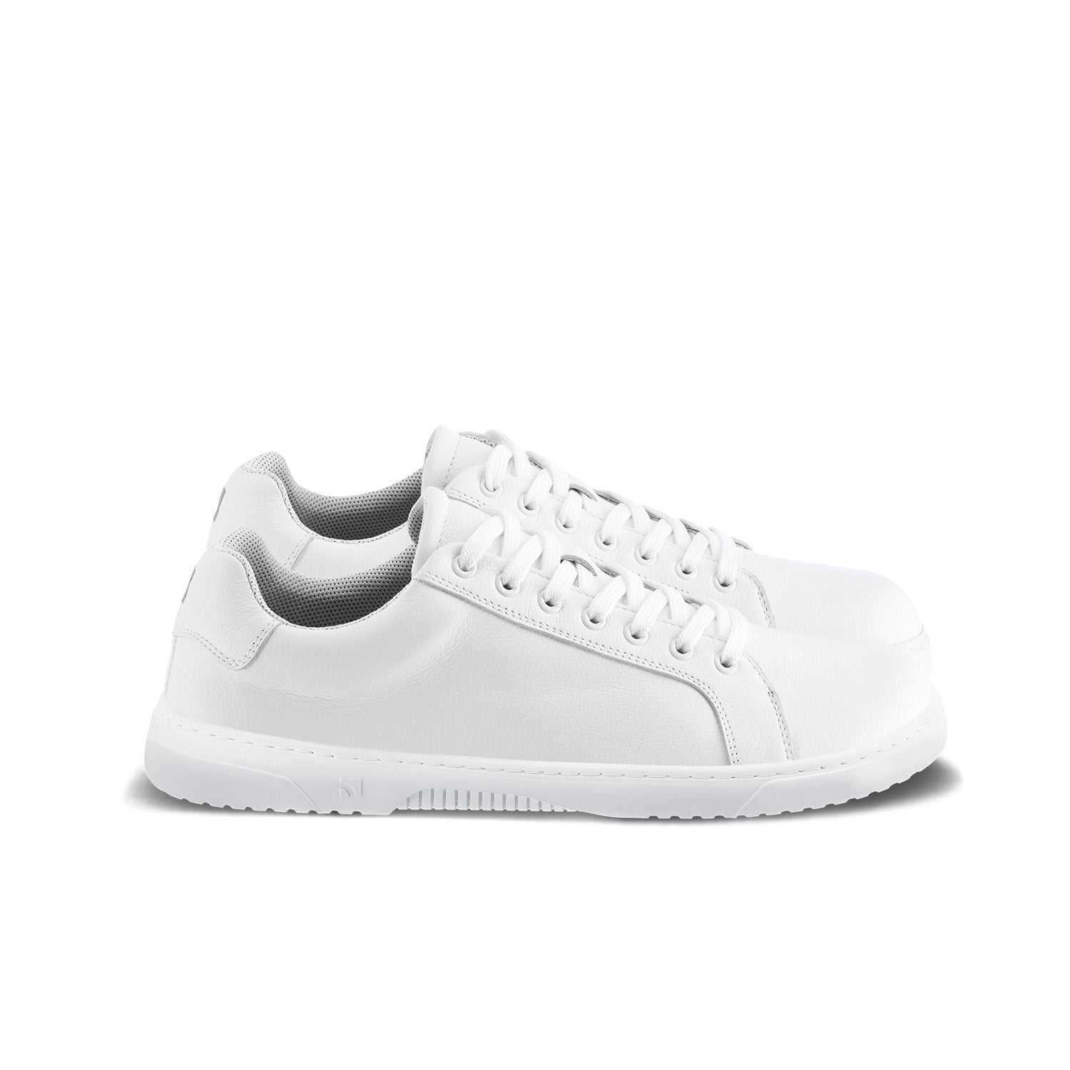 Barefoot Sneakers Barebarics Zoom - All White - Leather 3 OzBarefoot Australia
