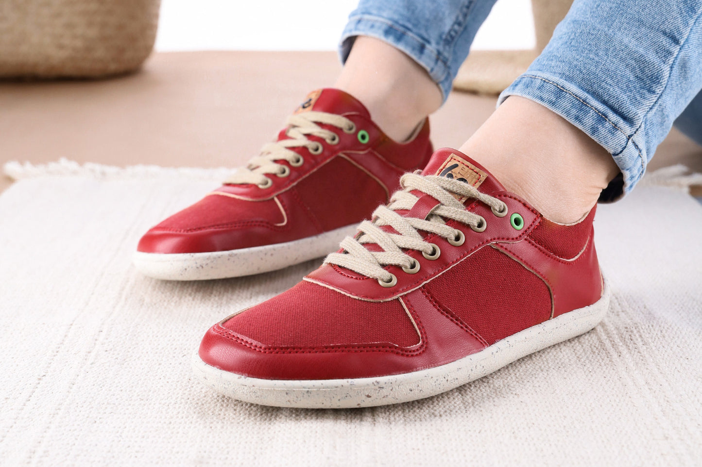 Barefoot Sneakers - Be Lenka Champ 2.0 - Vegan - Red 10 OzBarefoot Australia