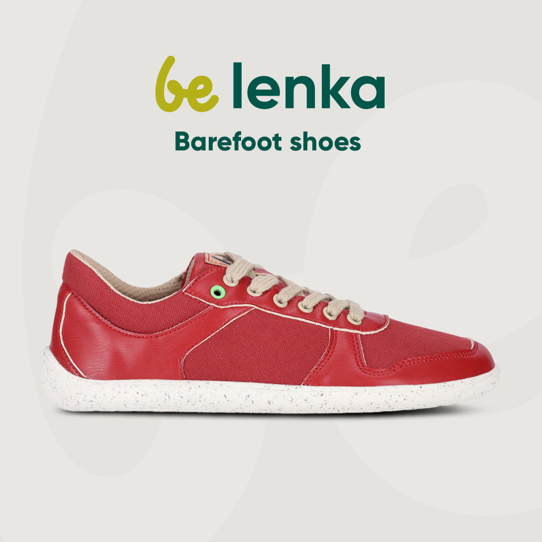 Barefoot Sneakers - Be Lenka Champ 2.0 - Vegan - Red 4 OzBarefoot Australia