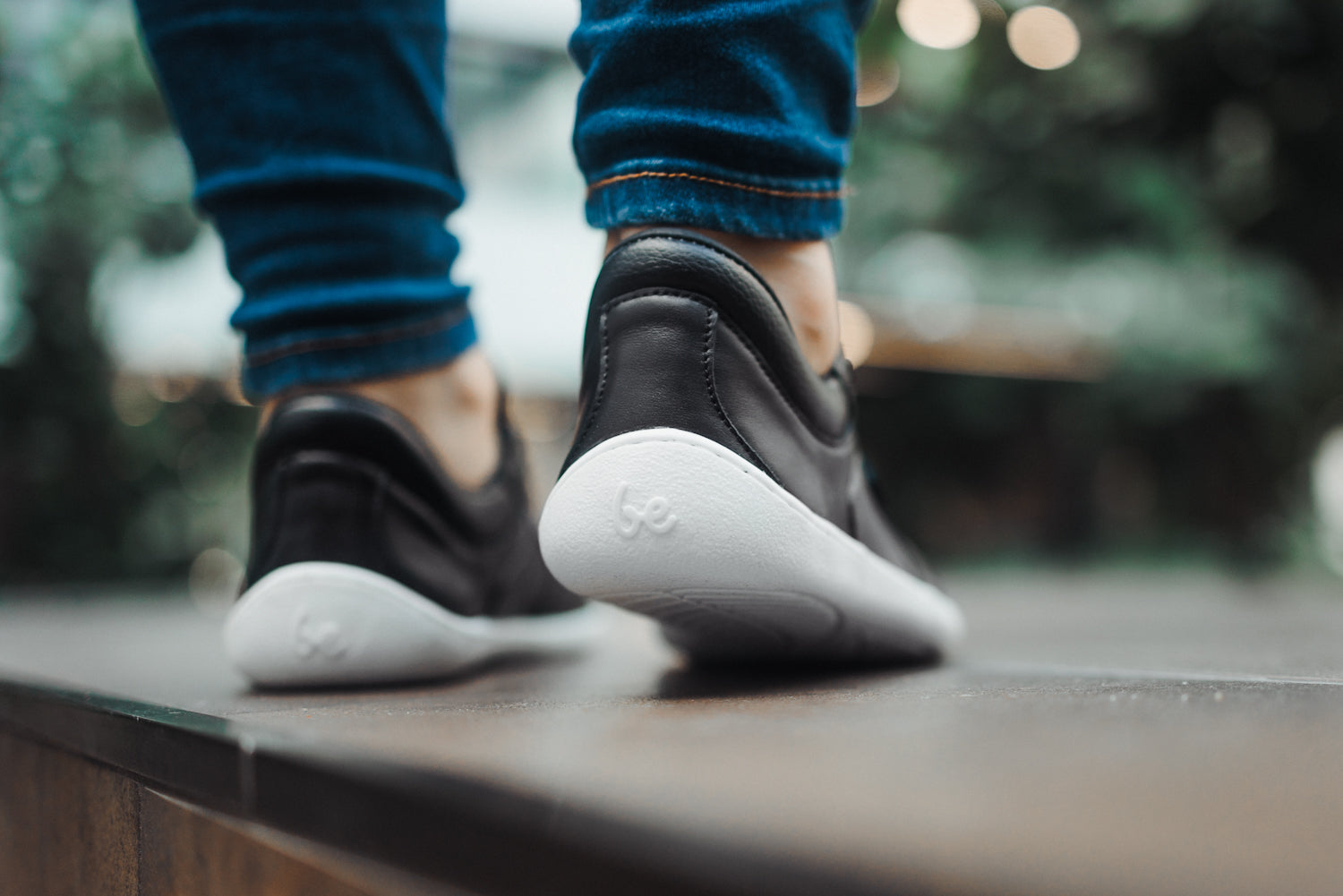 Barefoot Sneakers - Be Lenka Champ 3.0 - Black & White 8 OzBarefoot Australia