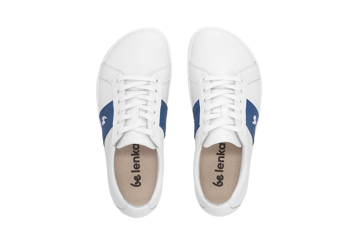 Barefoot Sneakers Be Lenka Elite - White & Dark Blue 6  - OzBarefoot