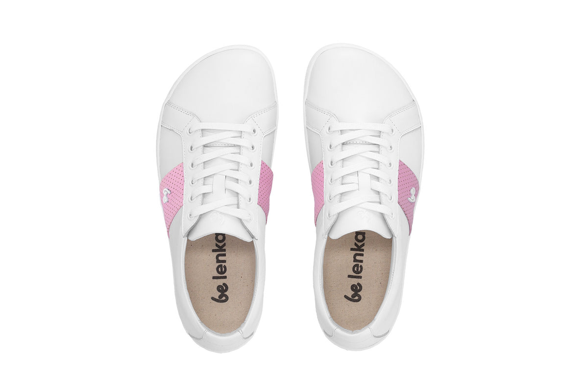Barefoot Sneakers Be Lenka Elite - White & Pink 6  - OzBarefoot