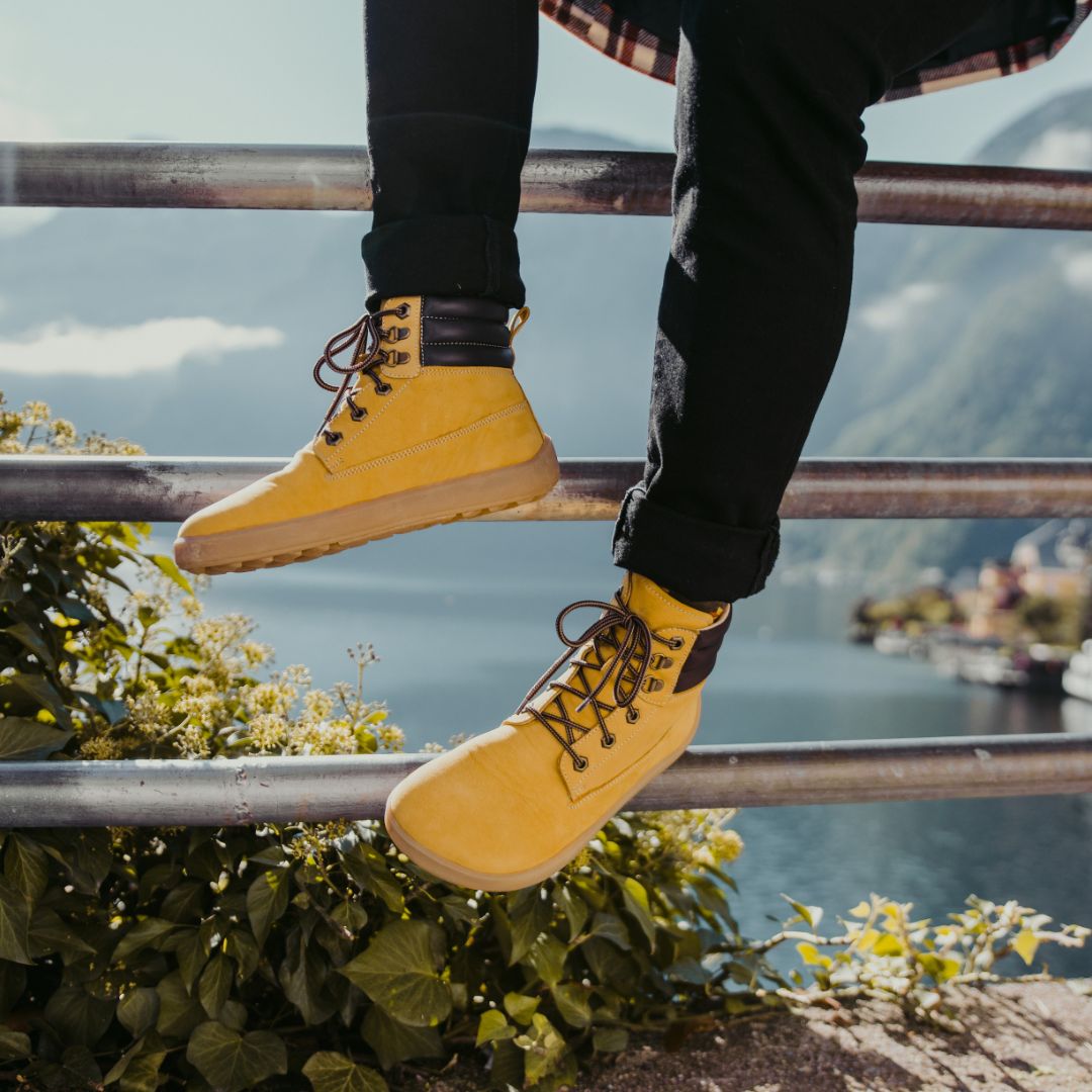 Mustard store timberland boots