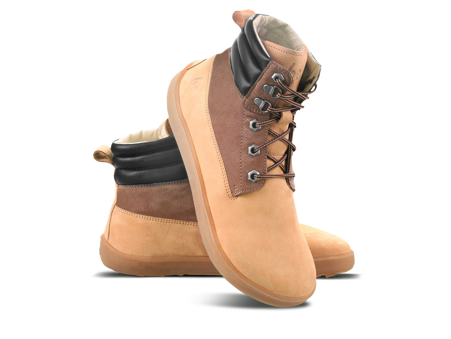 Barefoot Boots Be Lenka Nevada Neo - Sand & Dark Brown 2 OzBarefoot Australia