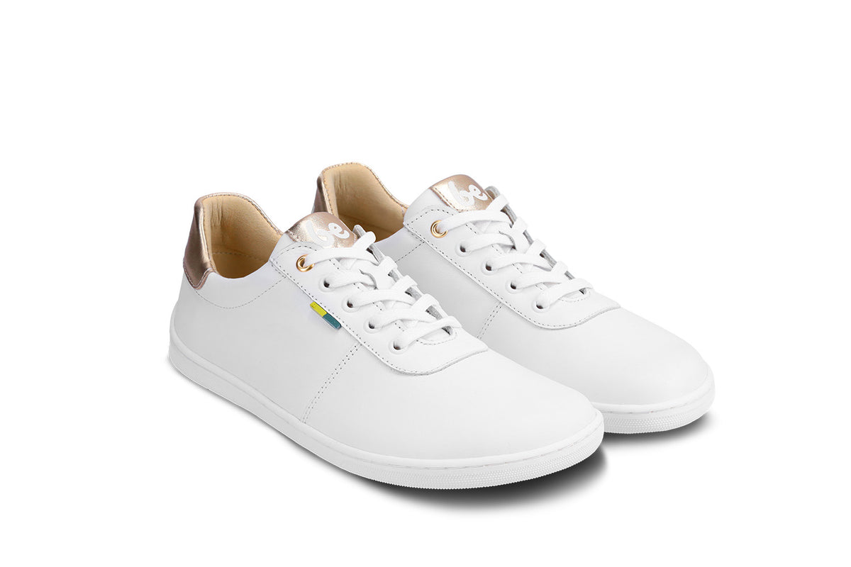 Barefoot Shoes Be Lenka Royale - White & Gold 3  - OzBarefoot