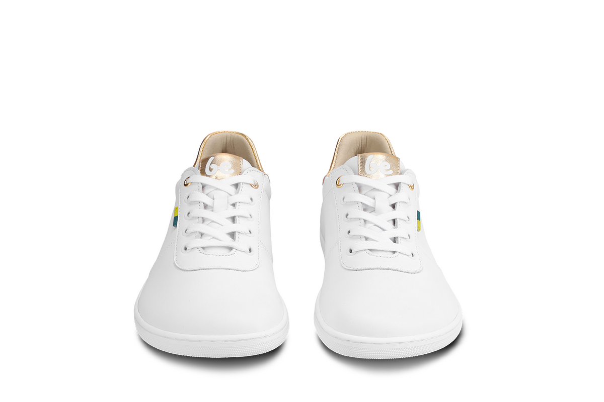 Barefoot Shoes Be Lenka Royale - White & Gold 4  - OzBarefoot