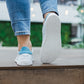 Barefoot Shoes - Be Lenka - Royale - White & Blue 9 OzBarefoot Australia