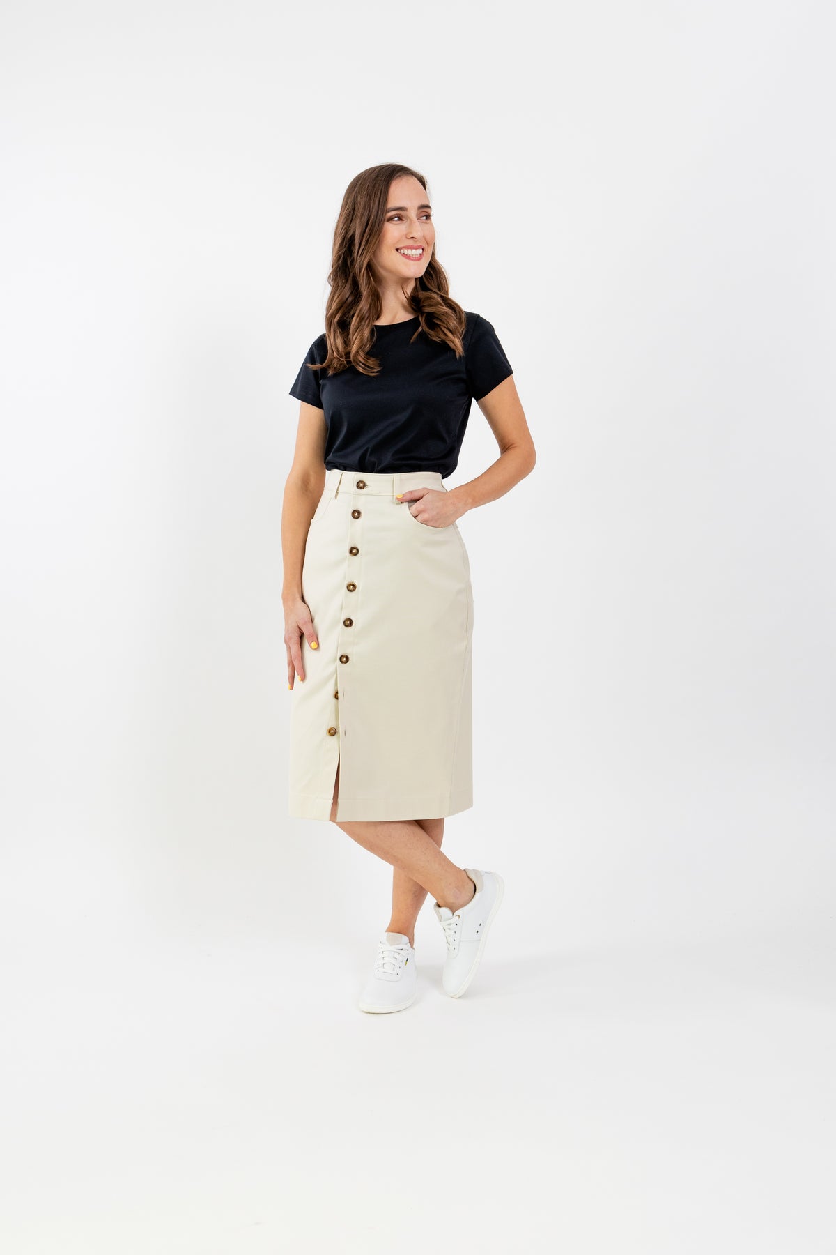 Women's Midi Skirt Be Lenka Essentials - Beige 3 OzBarefoot Australia
