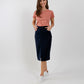 Women's Midi Skirt Be Lenka Essentials - Navy 3 OzBarefoot Australia