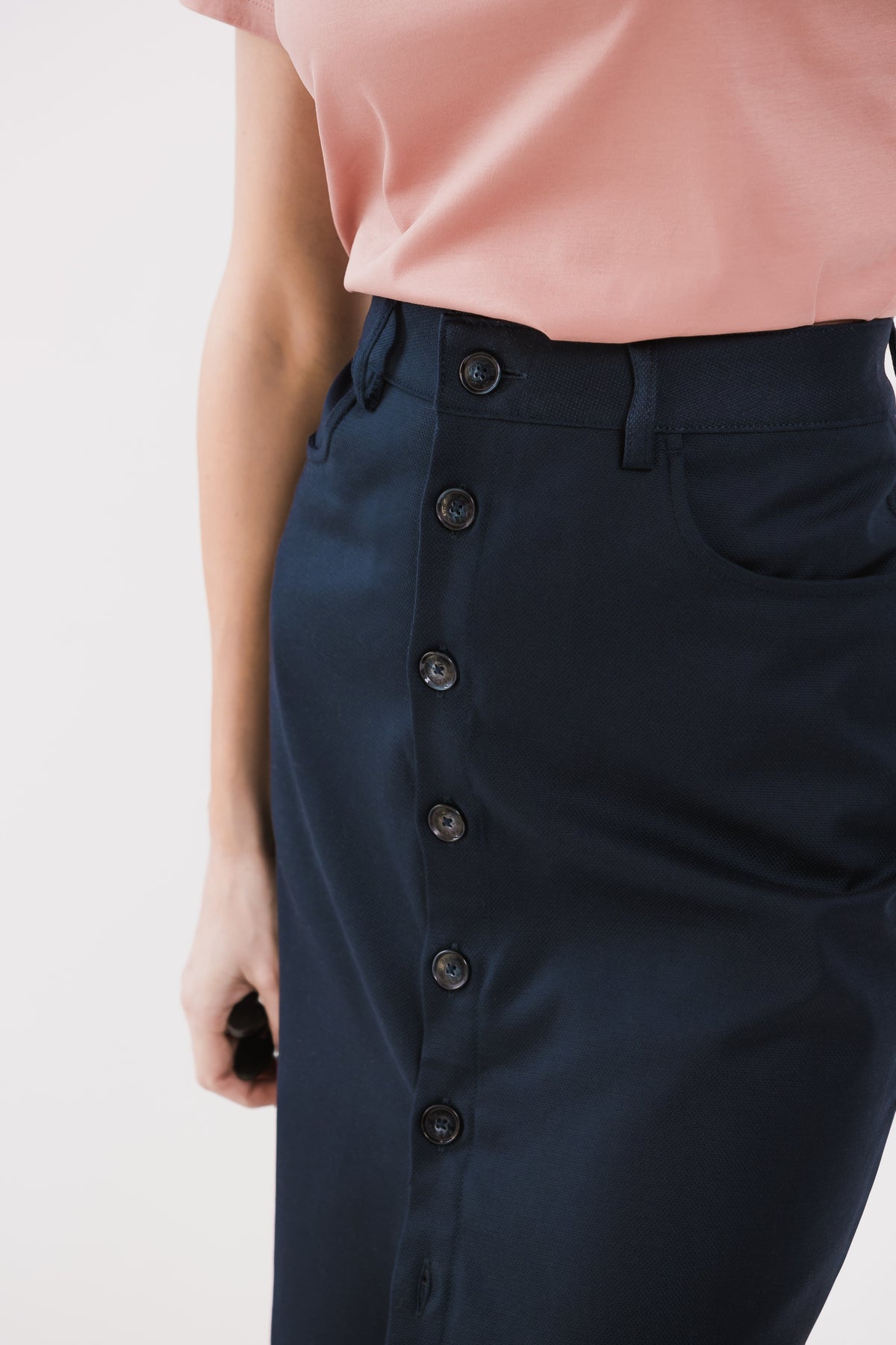 Women's Midi Skirt Be Lenka Essentials - Navy 4 OzBarefoot Australia