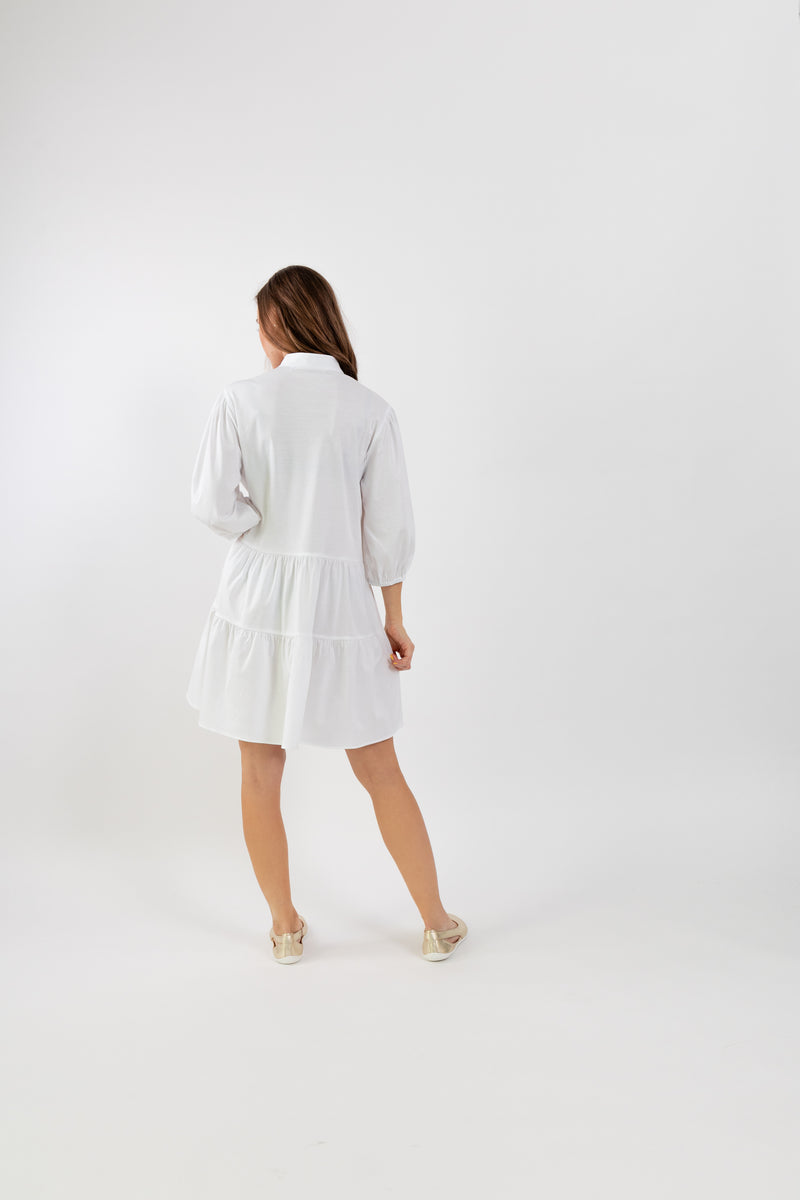 Women's Shirt Dress Be Lenka Essentials - White 2 OzBarefoot Australia