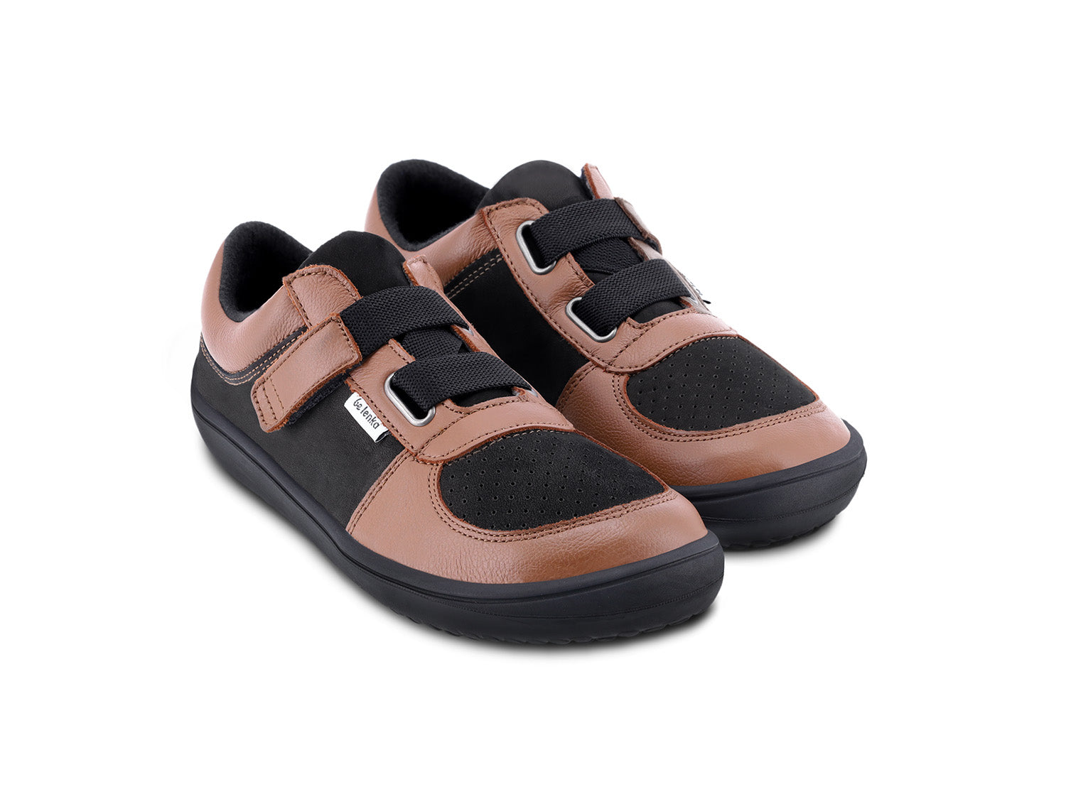 Be Lenka Kids barefoot sneakers - Fluid - Brown & Black 8 OzBarefoot Australia