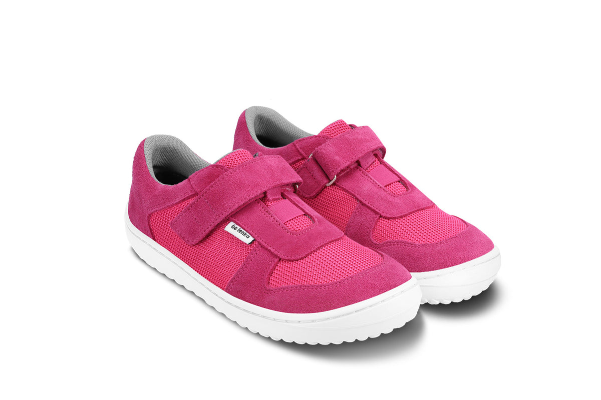 Be Lenka Kids barefoot sneakers Joy - Dark Pink & White 3  - OzBarefoot