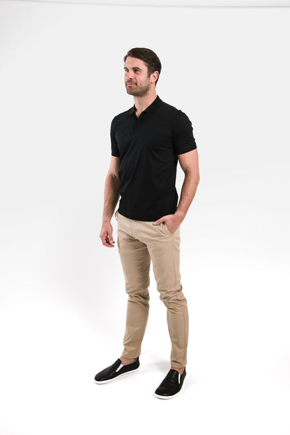 Men’s Polo-shirt Be Lenka Essentials - Jet Black 2 OzBarefoot Australia