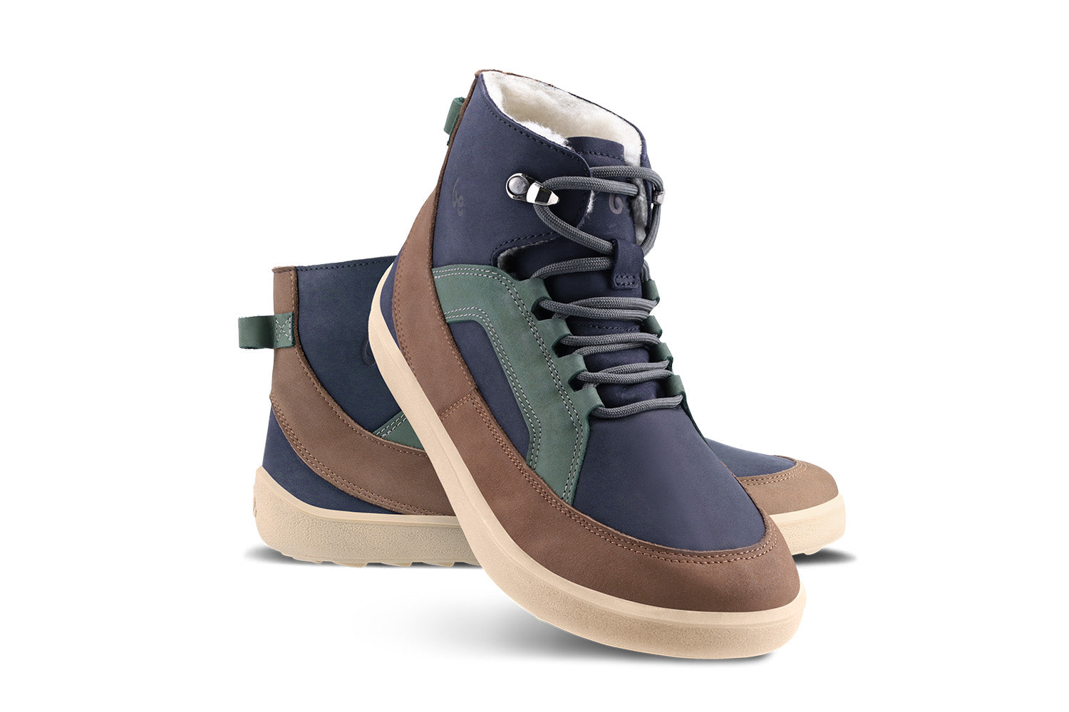 Barefoot Boots Be Lenka York - Navy, Brown & Beige 1 OzBarefoot Australia
