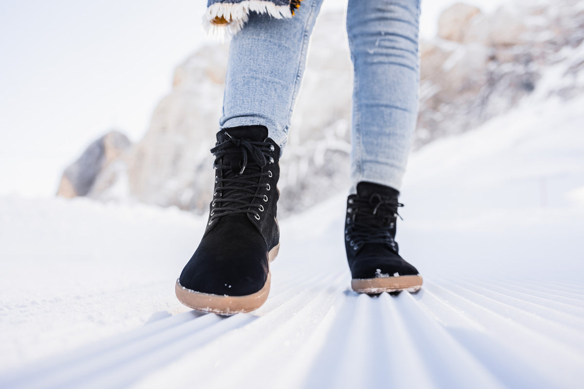 Winter Barefoot Boots Be Lenka Winter 3.0 - Matt Black 11 OzBarefoot Australia
